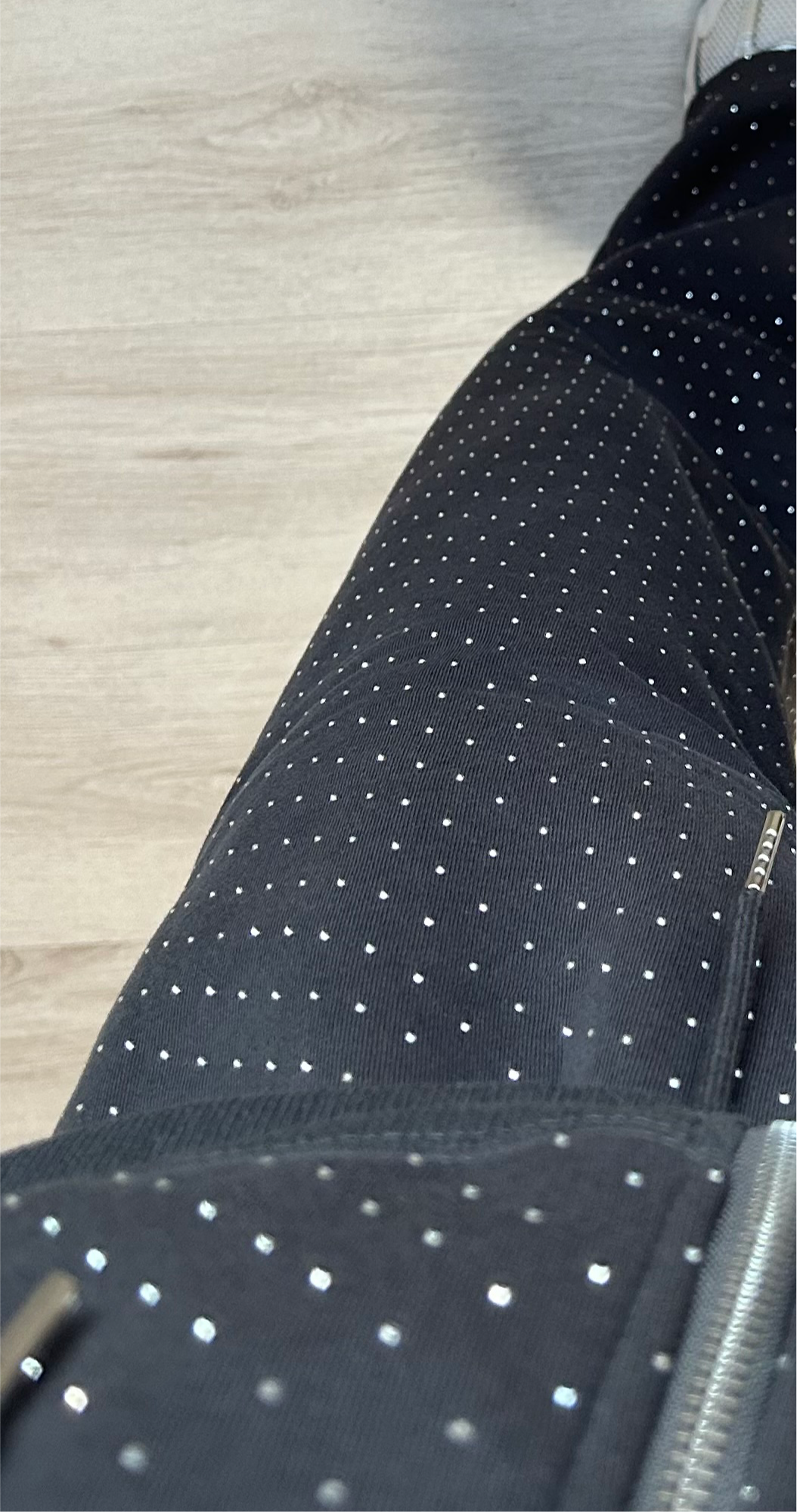 Tuta glitter felpa e pantalone