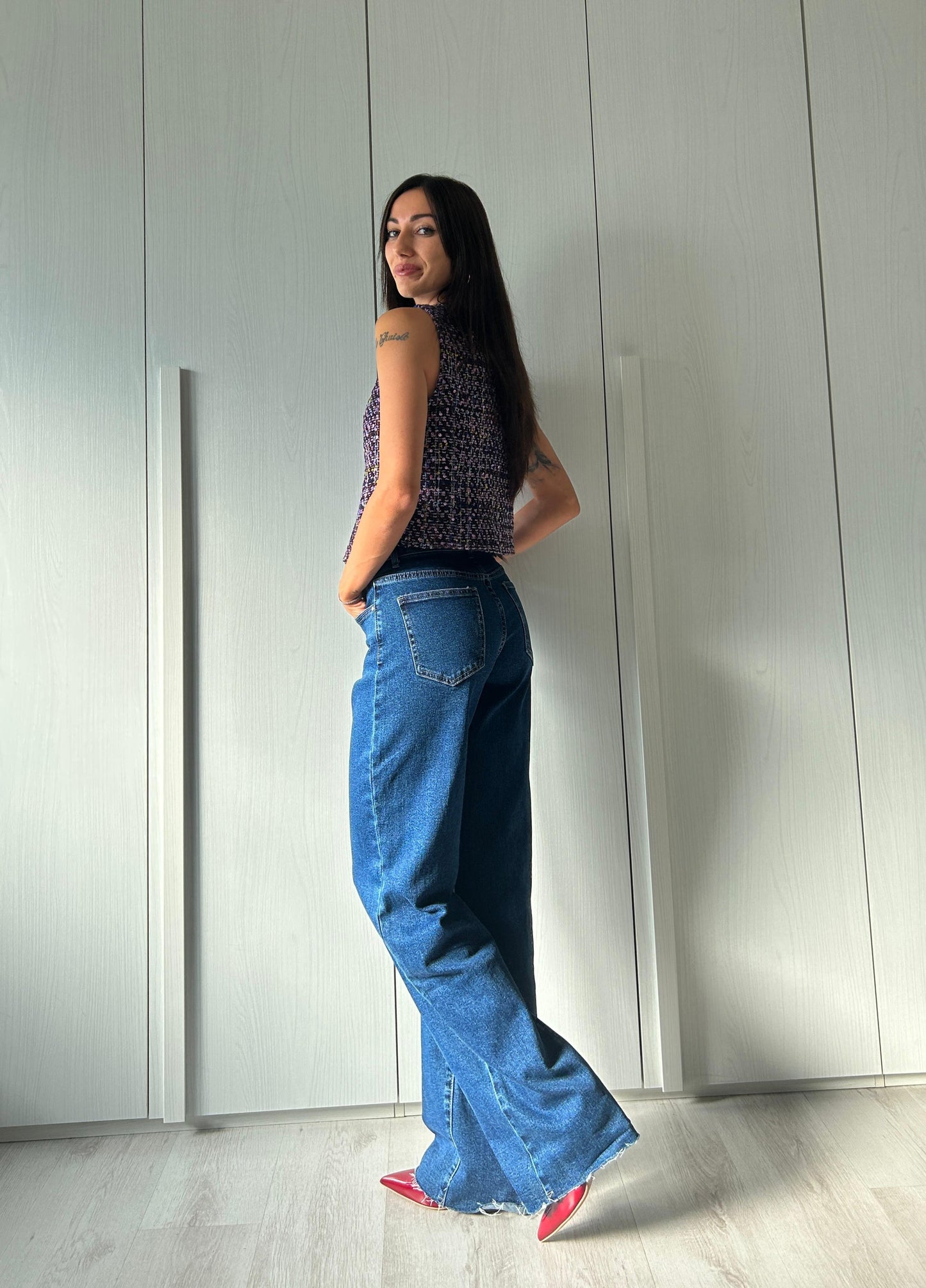 Jeans Wide Leg Scuro - Vestibilità Comoda e Stile Unico | Leri Bì